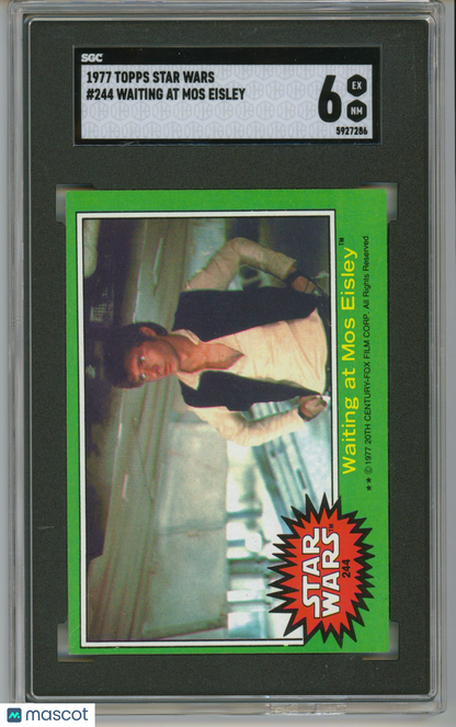 1977 Topps Star Wars #244 Waiting at Mos Eisley SGC 6 EX-NM