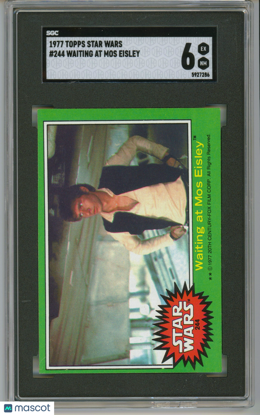 1977 Topps Star Wars #244 Waiting at Mos Eisley SGC 6 EX-NM