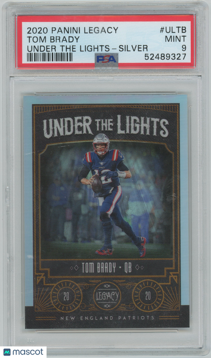 2020 Panini Legacy Under The Lights Tom Brady #ULTB Silver PSA 9