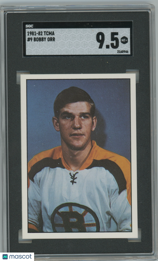 1981-82 TCMA Hockey #9 Bobby Orr Bruins HOF SGC 9.5 MINT+