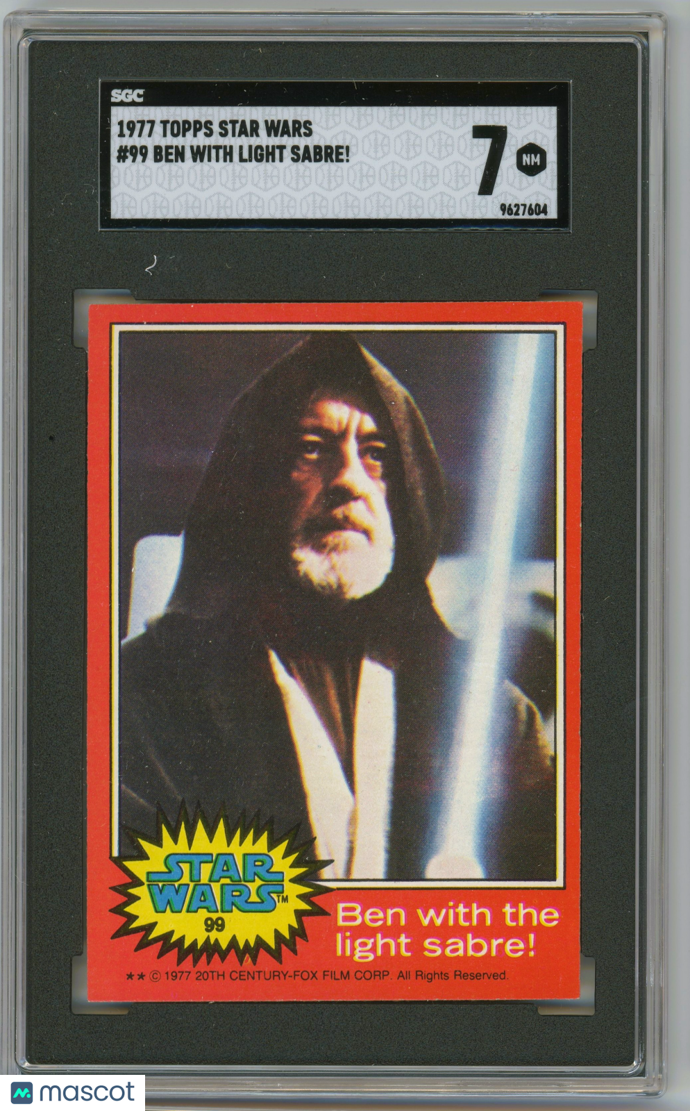 1977 Topps Star Wars- Ben with the Light Saber! #99 - SGC 7 - ORIGINAL STAR WARS