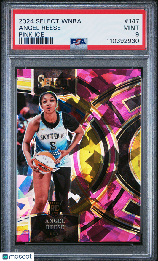 2024 Panini Select WNBA - Pink Ice Prizm #147 - Angel Reese - ROOKIE - PSA
