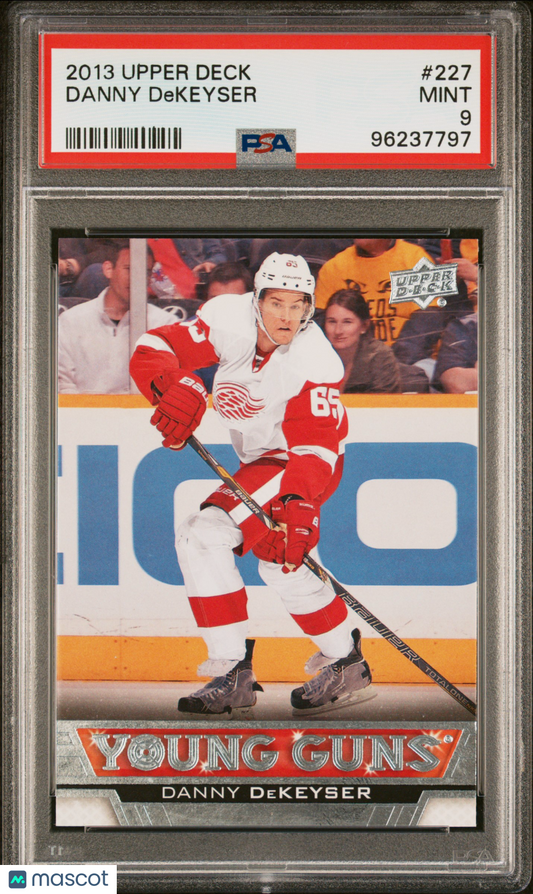 2013 Upper Deck Hockey Young Guns #227 Danny DeKeyser RC Rookie PSA 9 ROOKIE