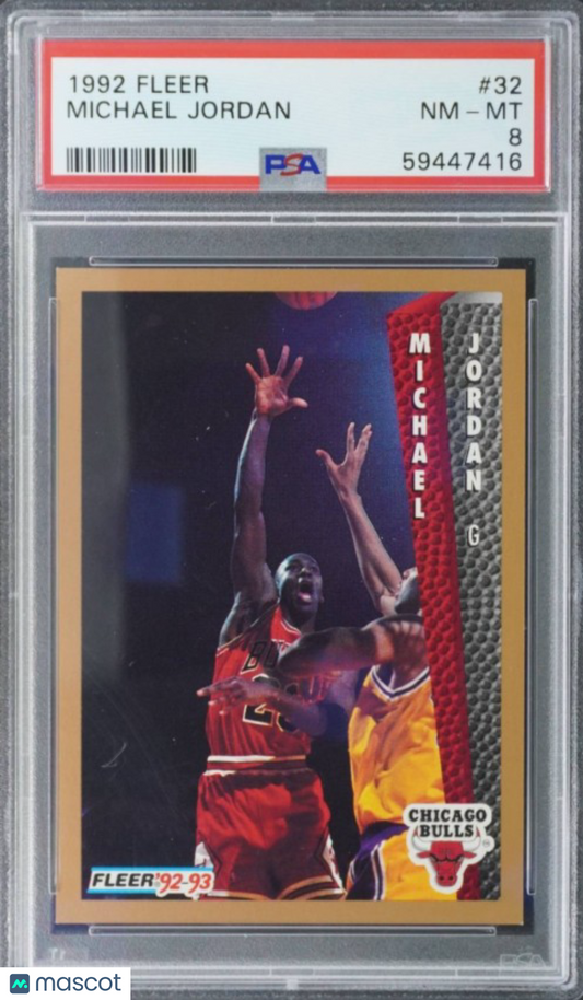 1992 Fleer - Michael Jordan #32 - PSA 8
