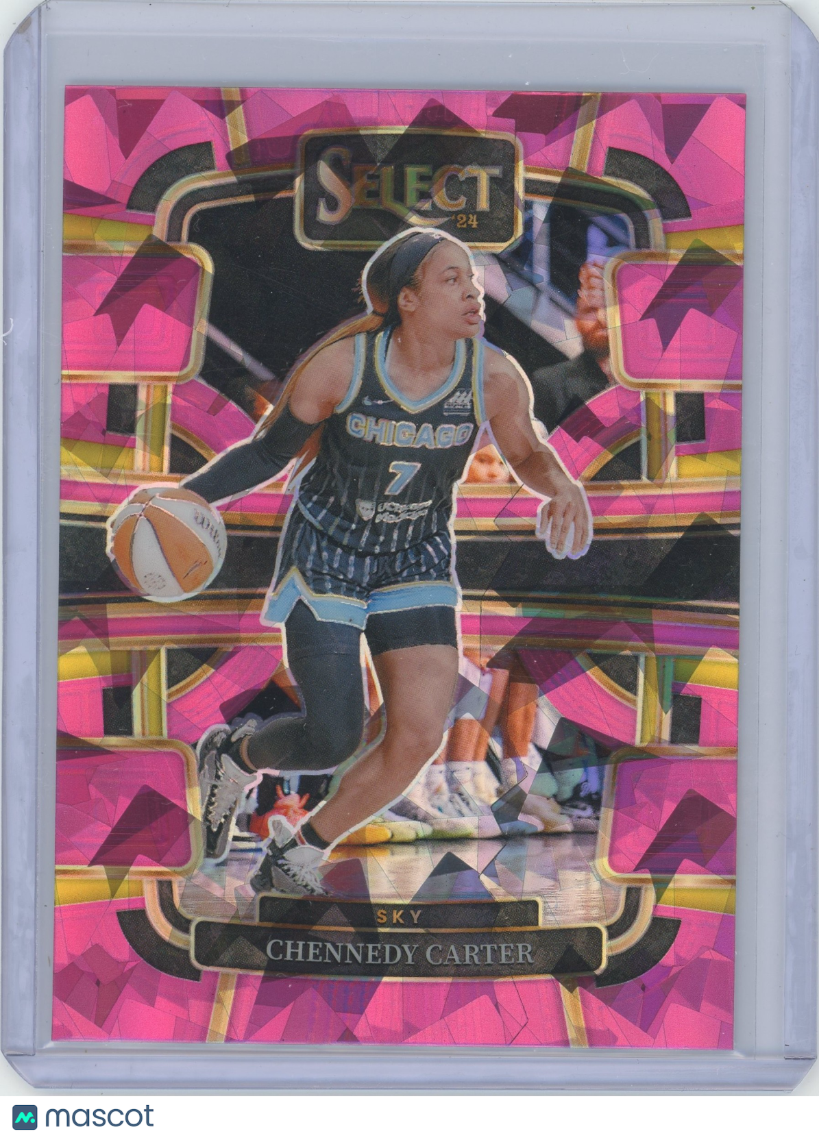 2024 Panini WNBA Select Chennedy Carter #29 Concourse Pink Cracked Ice Prizm