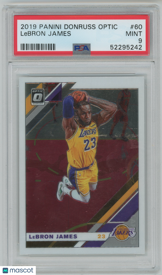 2019 Donruss Optic #60 LeBron James Los Angeles Lakers PSA 9 MINT