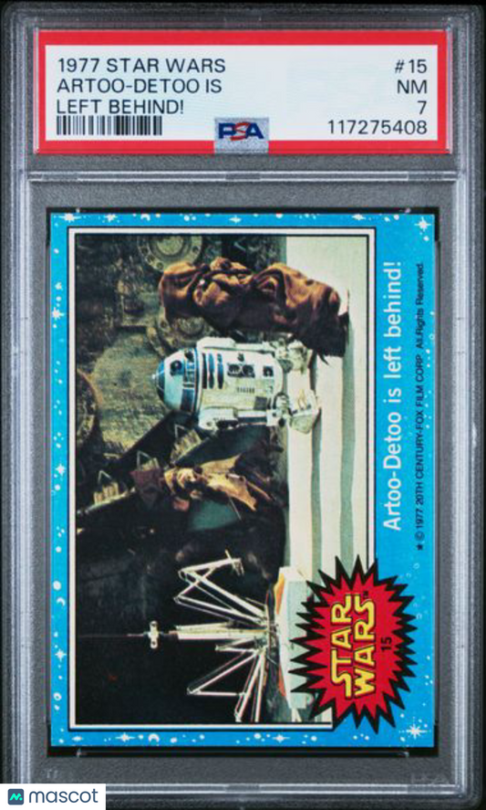 1977 Topps Star Wars - Artoo-Detoo Is Left Behind #15 - PSA 7