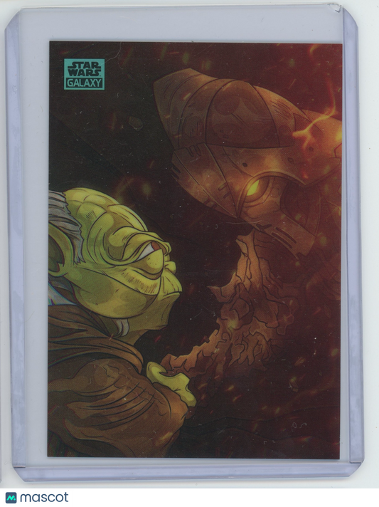 Star Wars Galaxy Yoda Meets Darth Bane 148/199 #AS-9