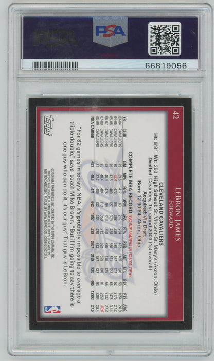 2009 Topps - LeBron James #42 - PSA