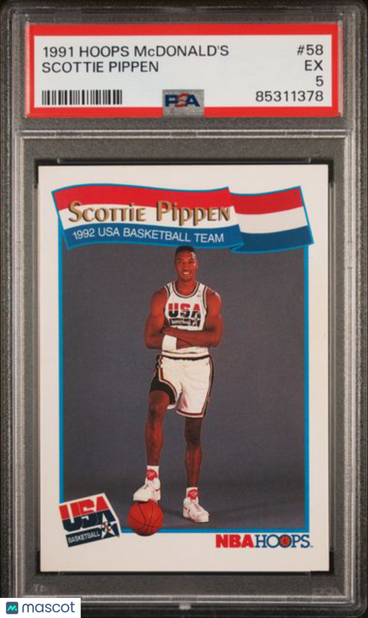 1991 Hoops McDonald's -  Scottie Pippen - 1992 USA BASKETBALL - PSA - DREAM TEAM