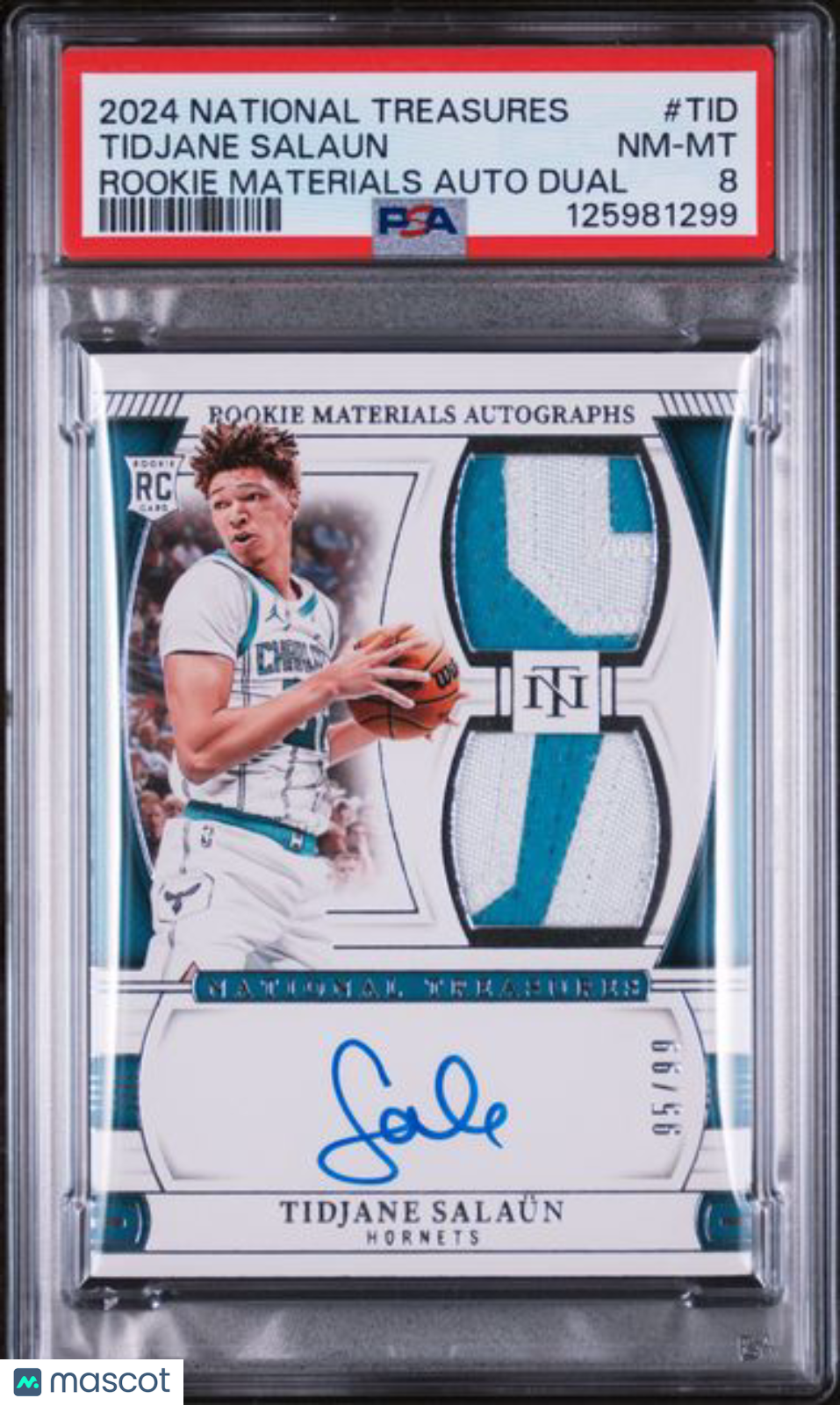 2024 National Treasures - Tidjane Salaun  -ROOKIE PATCH AUTO /99 - PSA - RPA /99