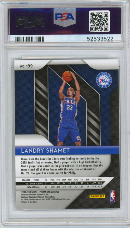 2018 Panini Prizm Landry Shamet ROOKIE #199 PSA 10