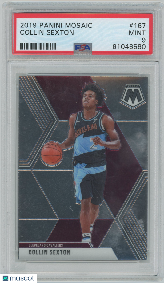 2019 Panini Mosaic Collin Sexton #167 PSA 9