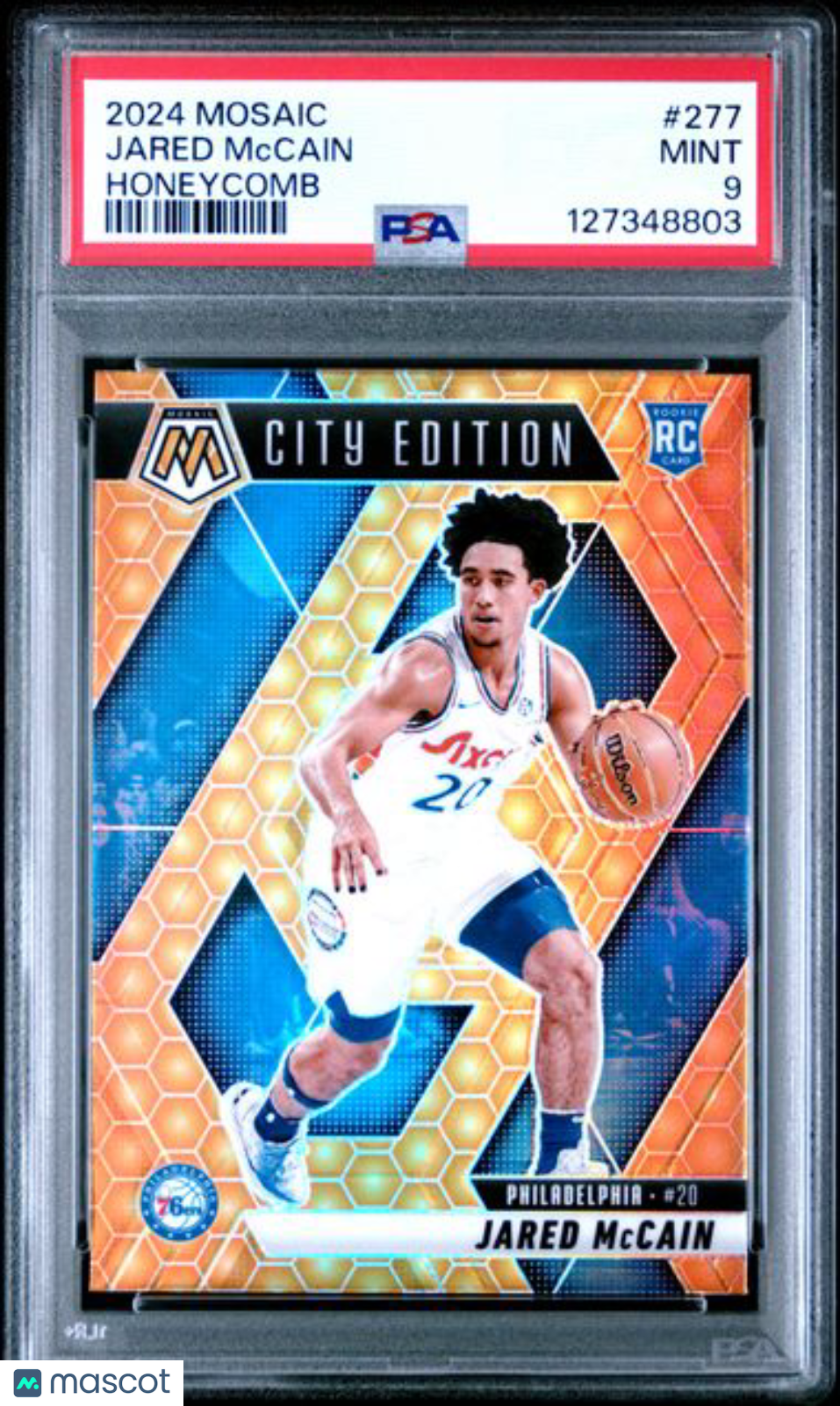 2024 Mosaic NBA - JARED MCCAIN - CITY EDITION ROOKIE - Honeycomb Rookie - PSA