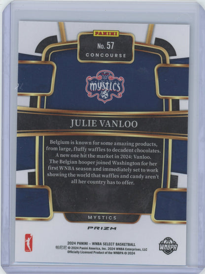 2024 Panini WNBA Select Basketball Julie Vanloo #57 Concourse Tectonic