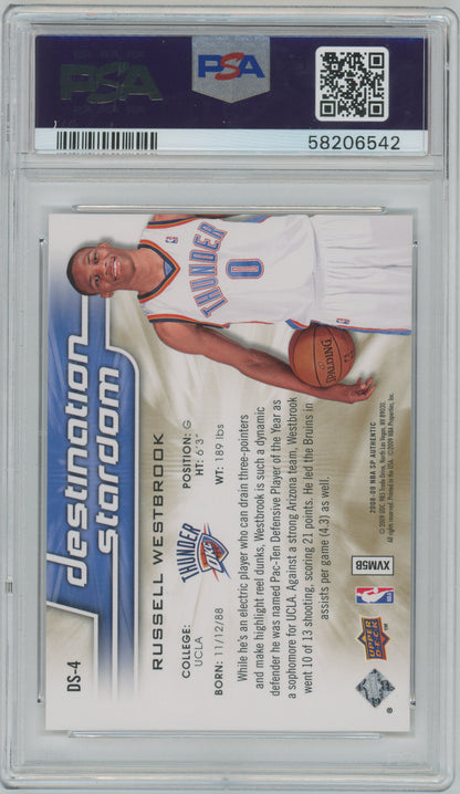 2008 SP Authentic- Destination Stardom- Russell Westbrook - Thunder ROOKIE - PSA