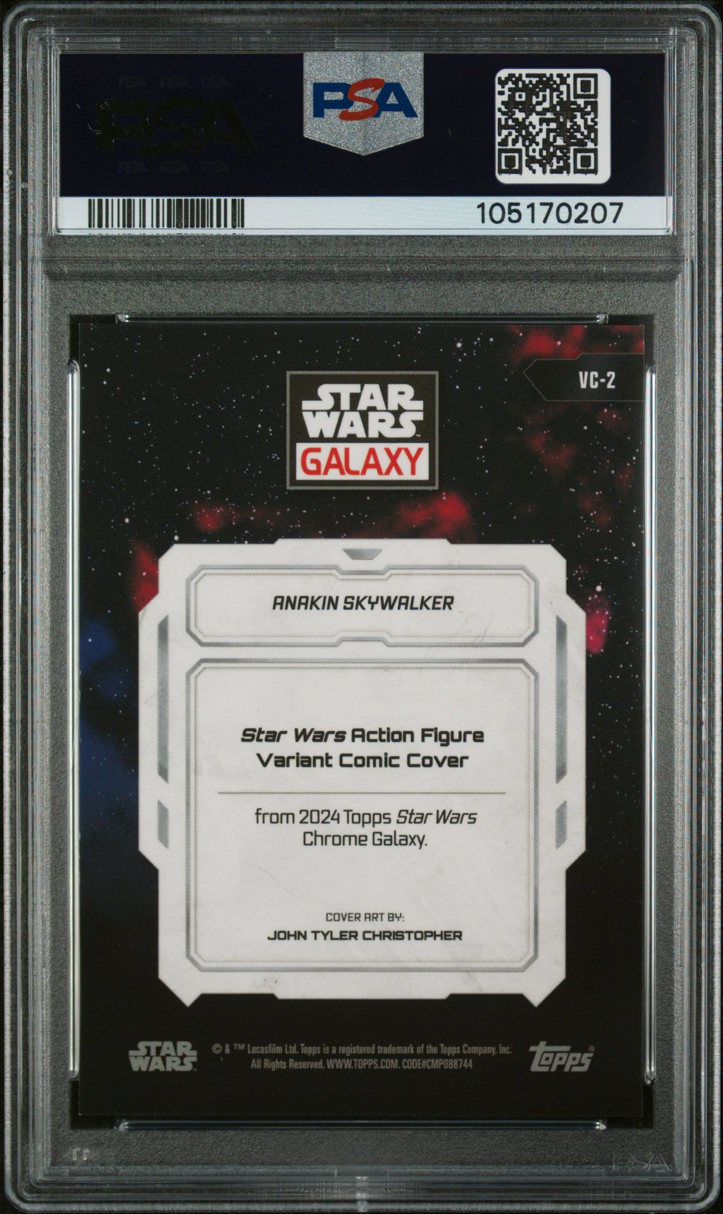 2024 Star Wars Galaxy- Anakin Skywalker SSP -#VC2 Comic Cover Variant SSP - PSA