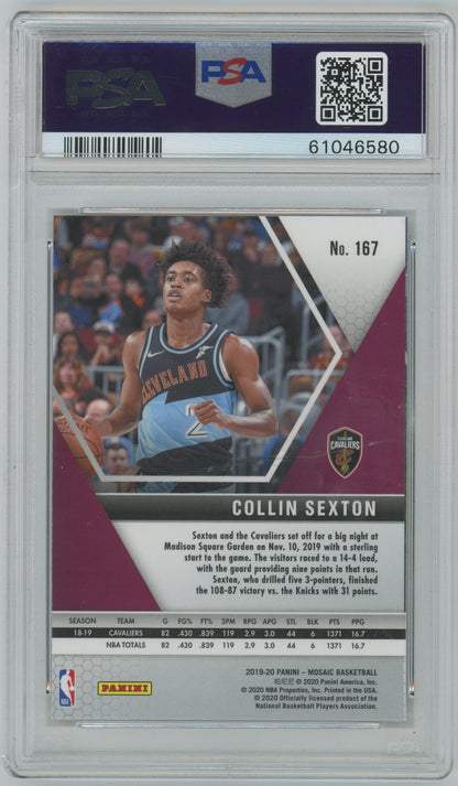 2019 Panini Mosaic Collin Sexton #167 PSA 9