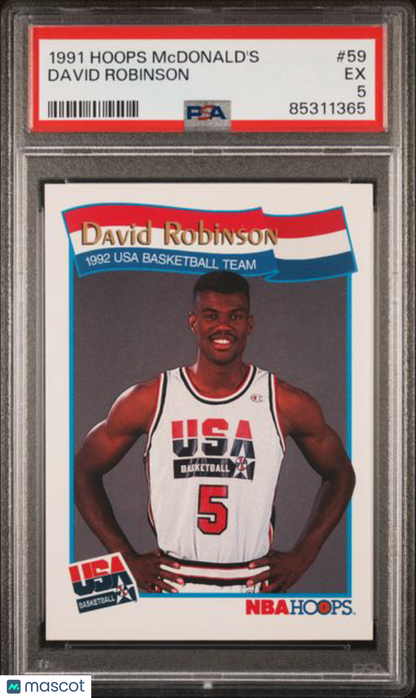 1991 Hoops McDonald's - David Robinson - 1992 USA BASKETBALL - PSA - DREAM TEAM