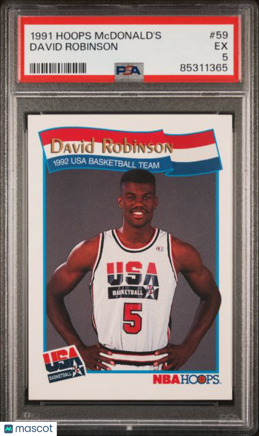 1991 Hoops McDonald's - David Robinson - 1992 USA BASKETBALL - PSA - DREAM TEAM