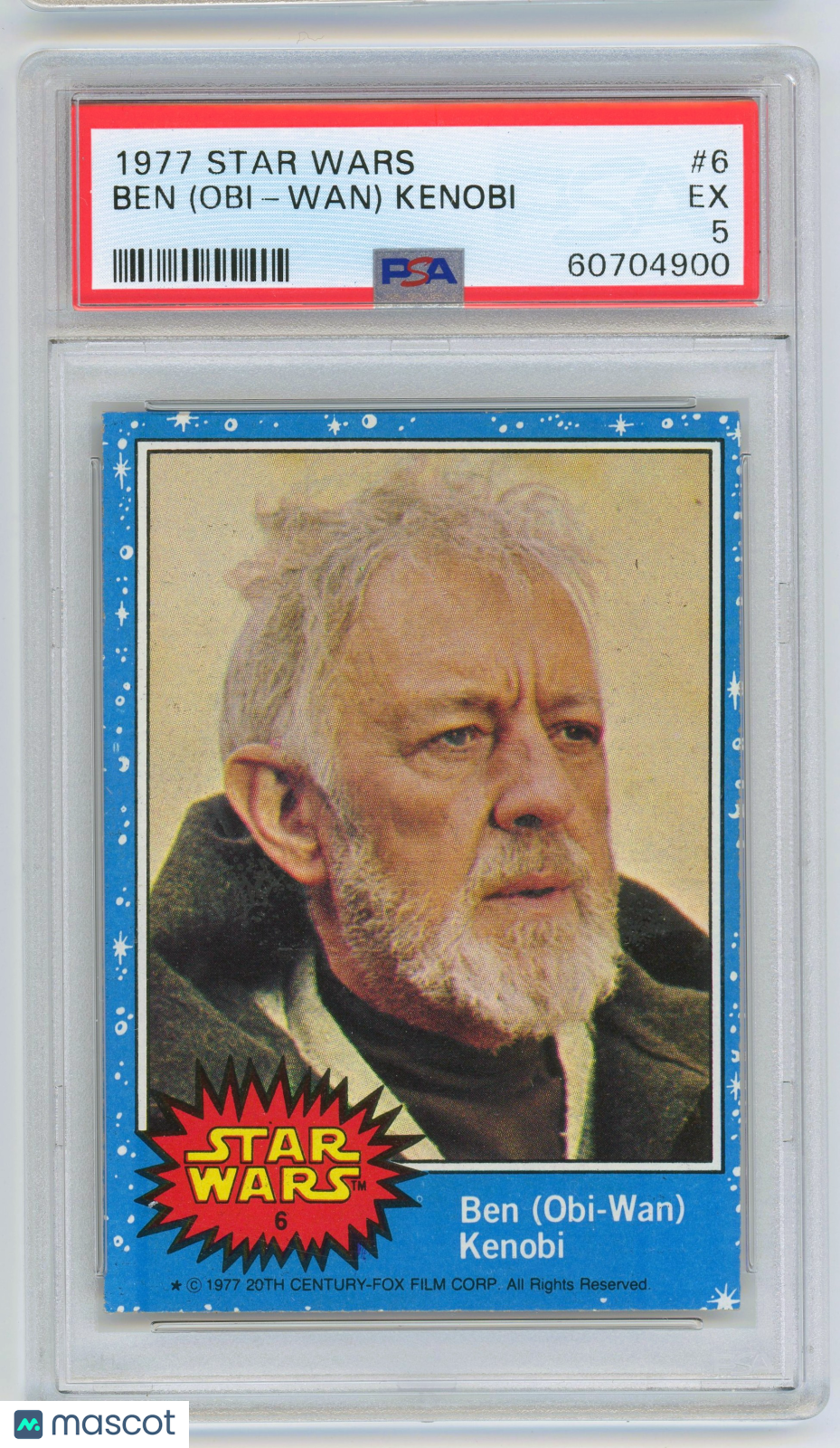 1977 Star Wars - Alec Guinness as Obi-Wan Kenobi - Base Set #6 - PSA 5