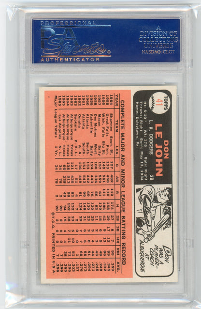 1966 Topps Don Le John #41 PSA 8