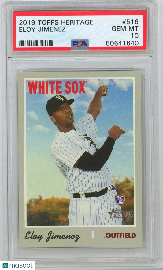 2019 Topps Heritage Eloy Jimenez #516 PSA 10
