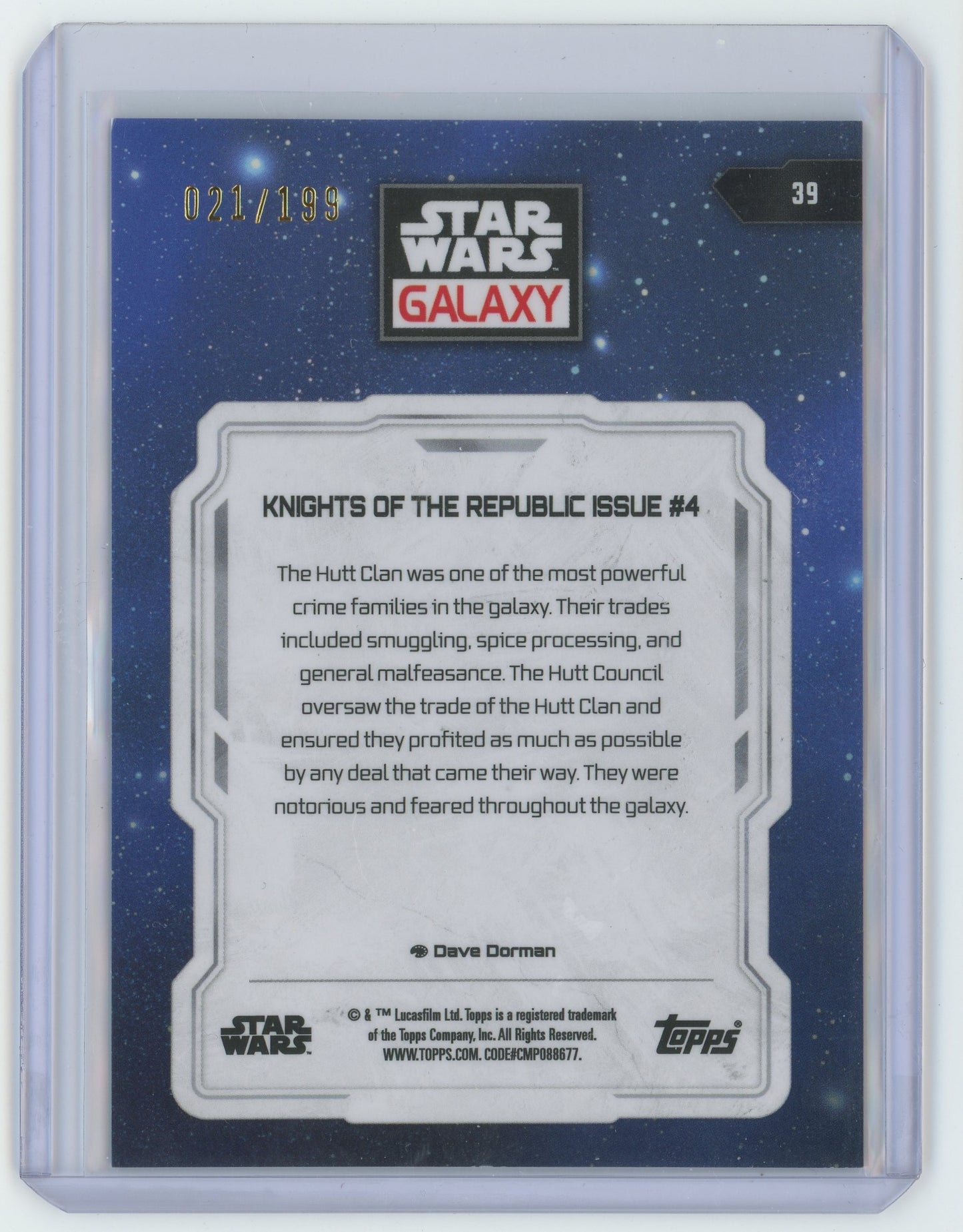 Star Wars Galaxy Knights of the Republic Issue #4 021/199 #39