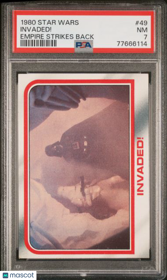 1980 Topps Star Wars - The Empire Strikes Back - Invaded! #49 - PSA 7