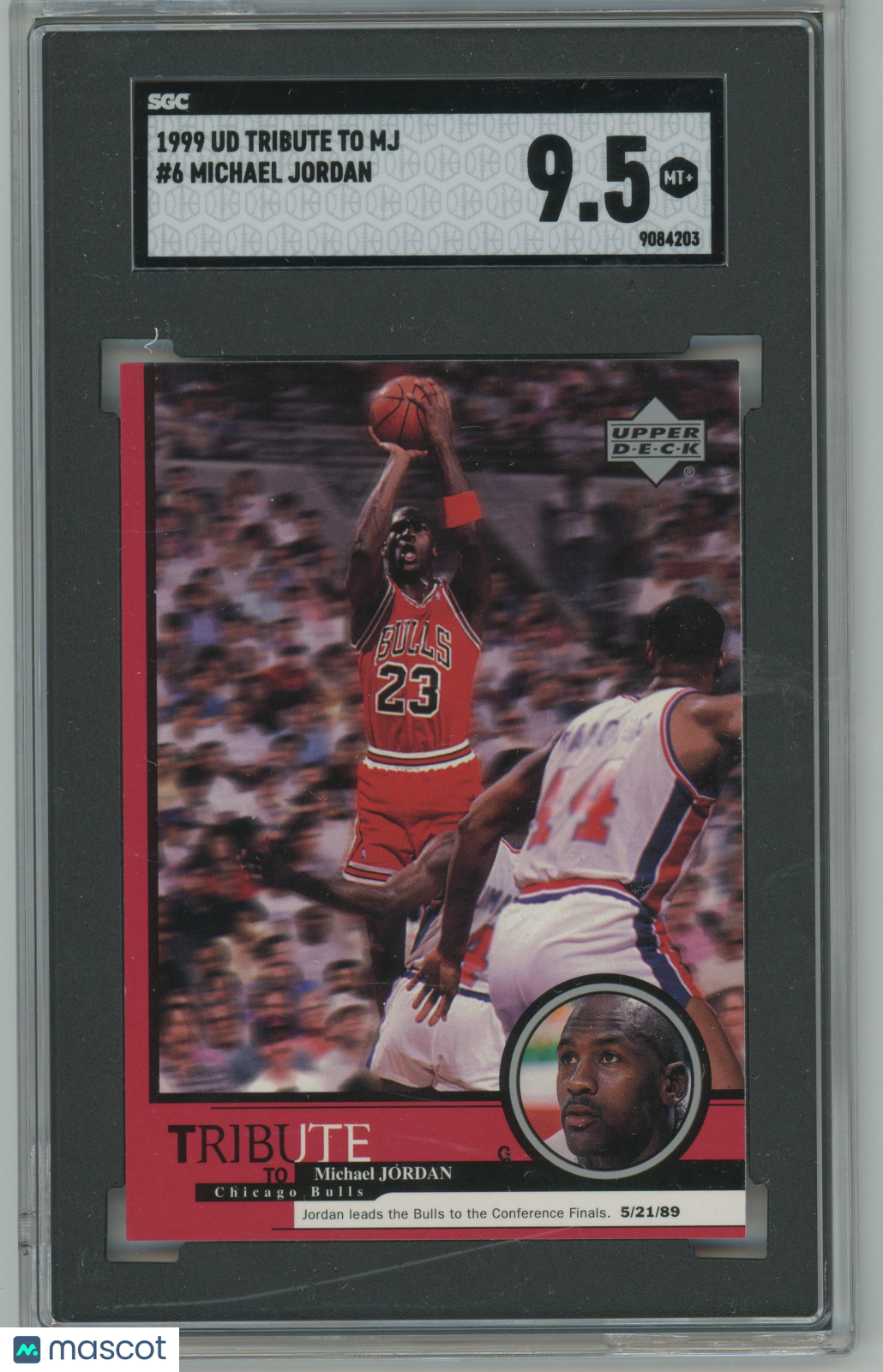 1999 UD Tribute To MJ #6 Michael Jordan Chicago Bulls HOF SGC 9.5 MINT+