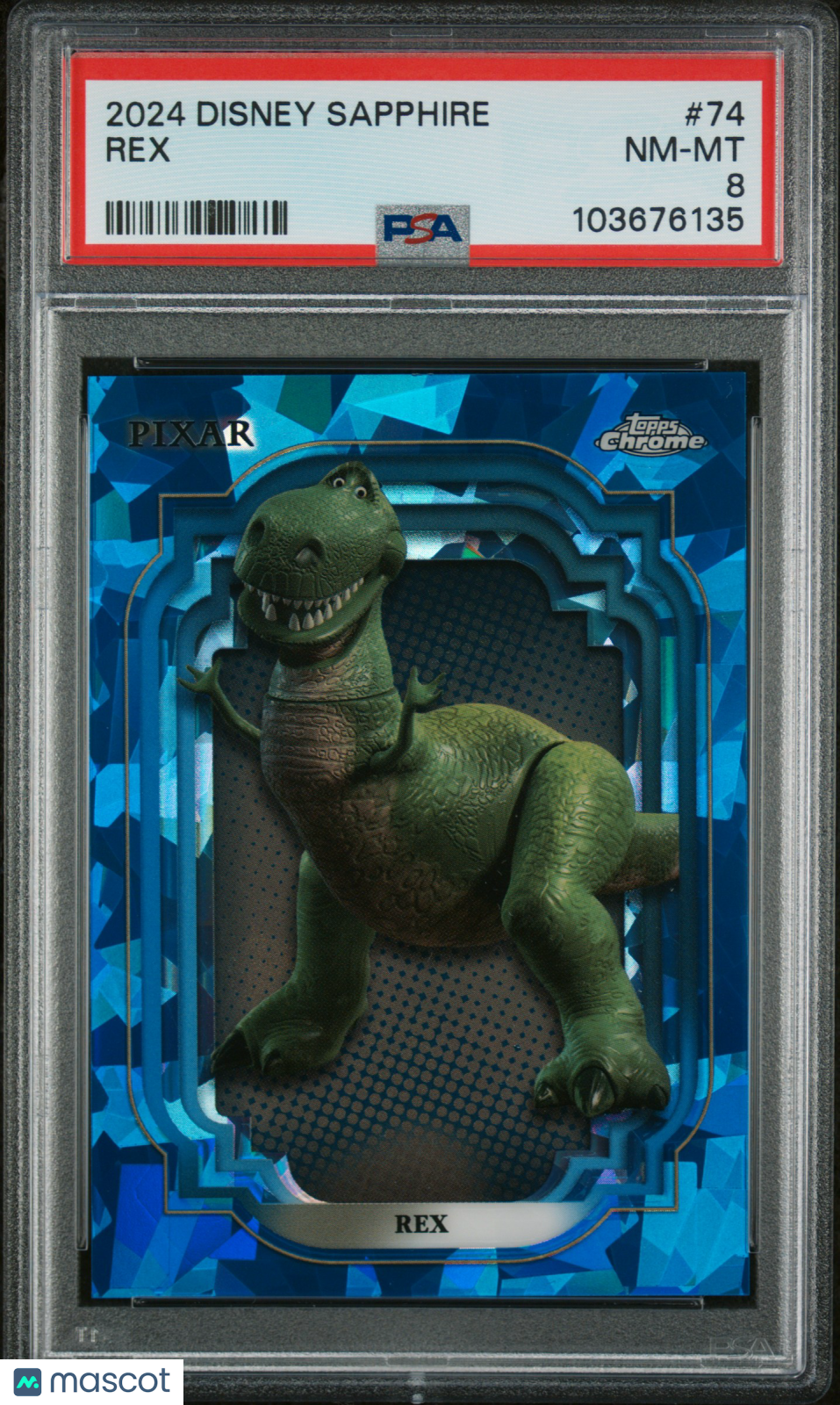 2024 Disney Sapphire #74 Rex PSA 8 NM-MT