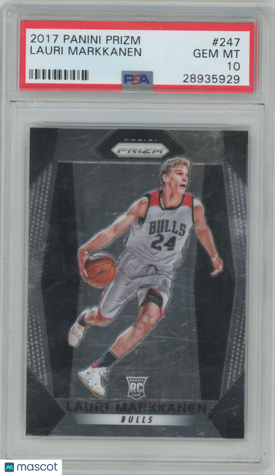 2017 Panini Prizm - Lauri Markkanen #247 - ROOKIE - PSA 10