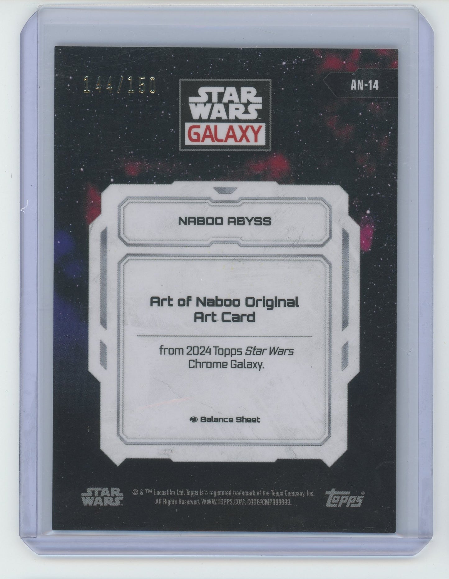 Star Wars Galaxy Naboo Abyss 144/150 #AN-14