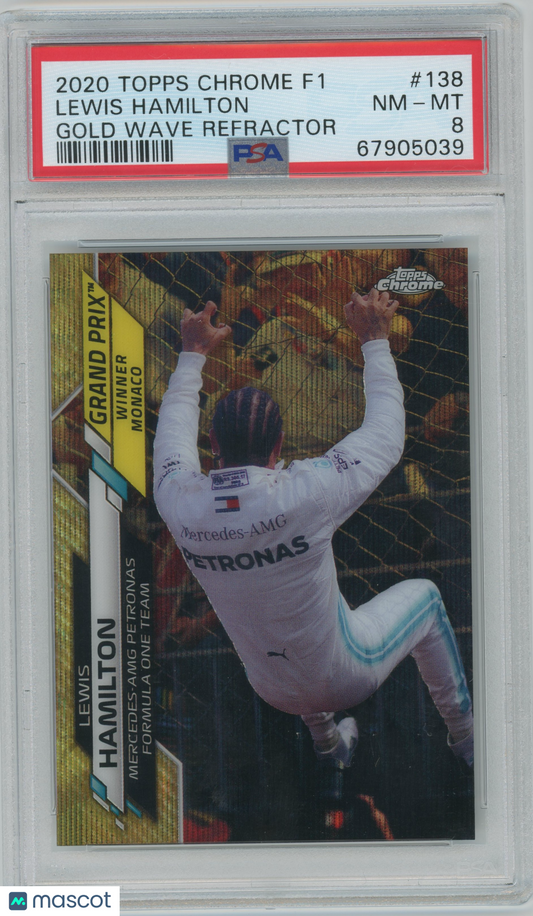 2020 Topps Chrome Formula 1 Lewis Hamilton #138 PSA 8 - /50, ## 37/50