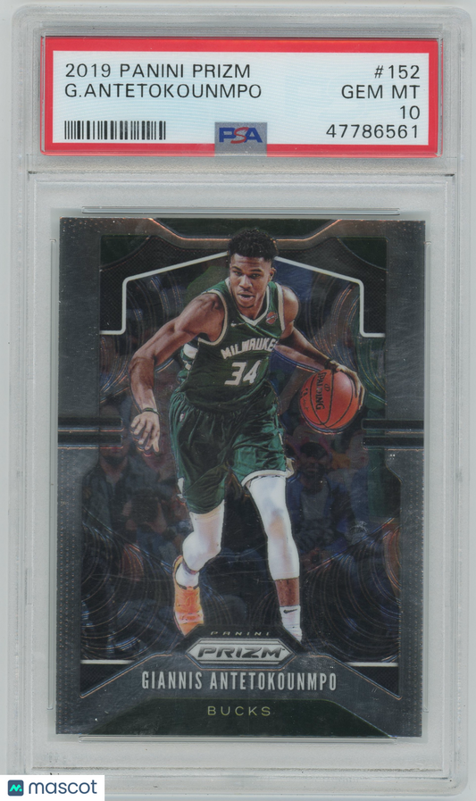 2019 Panini Prizm Giannis Antetokounmpo #152 PSA 10