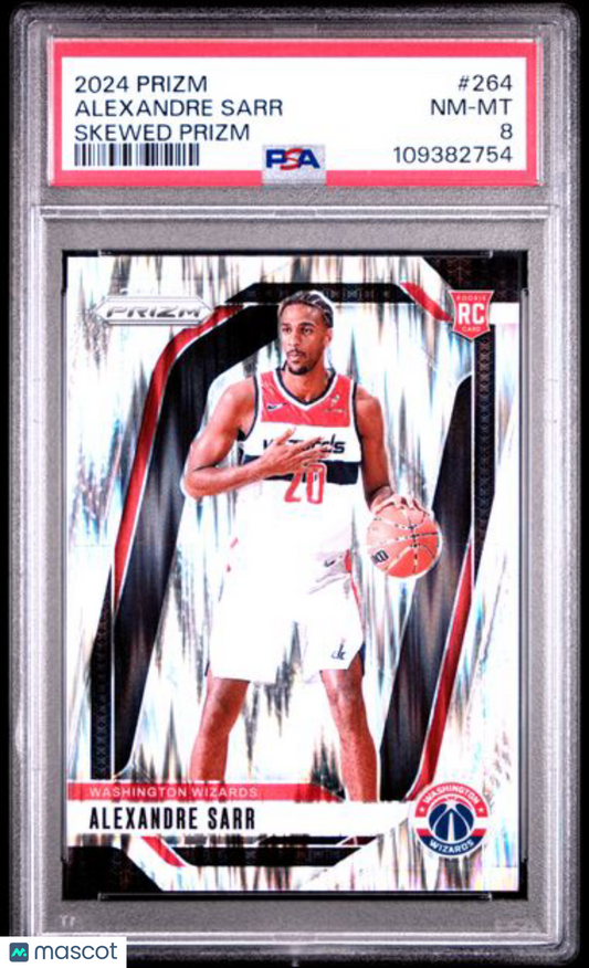 2024 Panini - Skewed Prizm /249 - Alexandre Sarr Wizards - ROOKIE - /249 - PSA