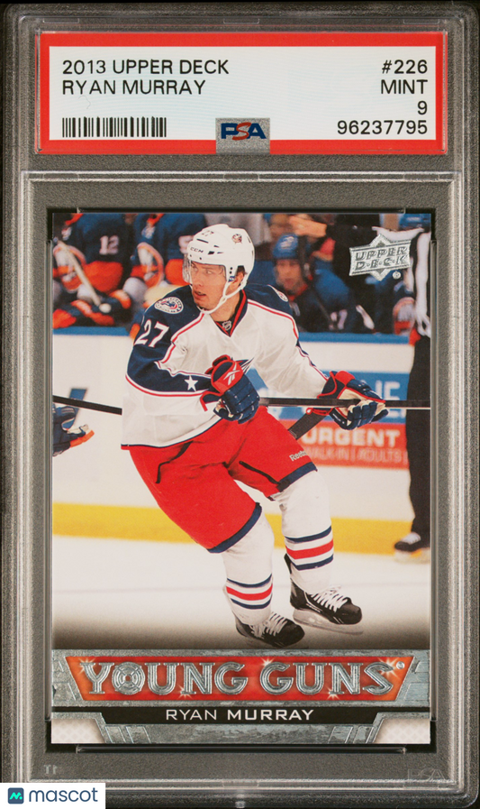2013 Upper Deck Hockey Young Guns #226 Ryan Murray RC Rookie PSA 9 ROOKIE