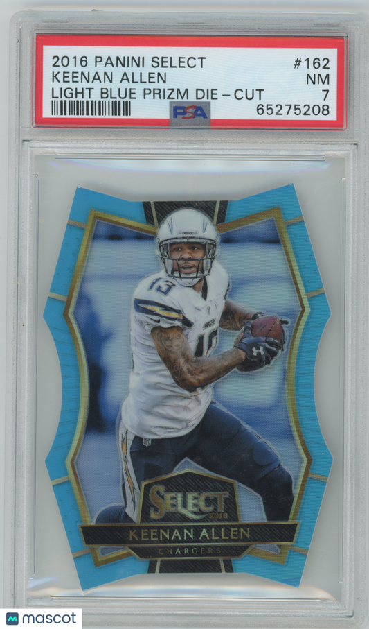 2016 Panini Select Light Blue Prizm Die-Cut Keenan Allen Chargers - /125 - PSA