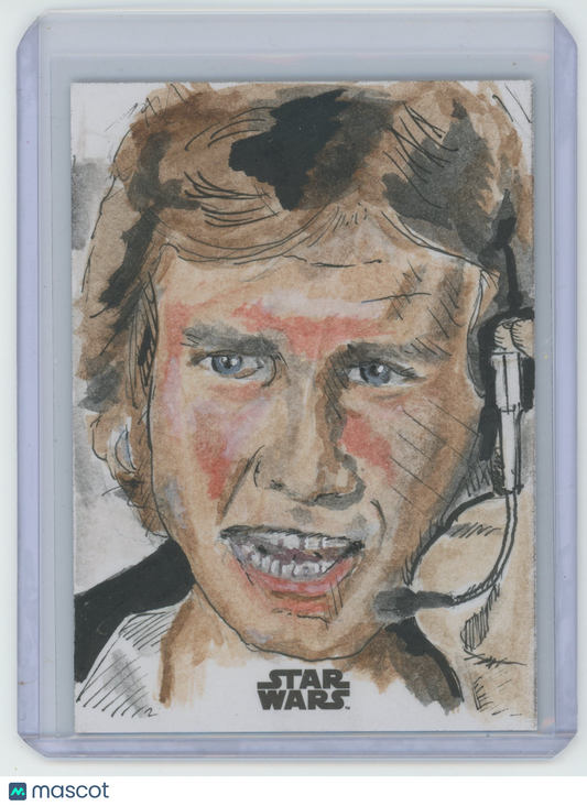 2024 Star Wars Galaxy Han Solo 1/1 Sketch Card