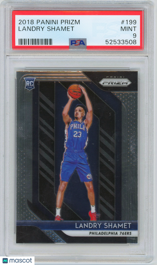 2018 Panini Prizm Landry Shamet ROOKIE #199 PSA 9