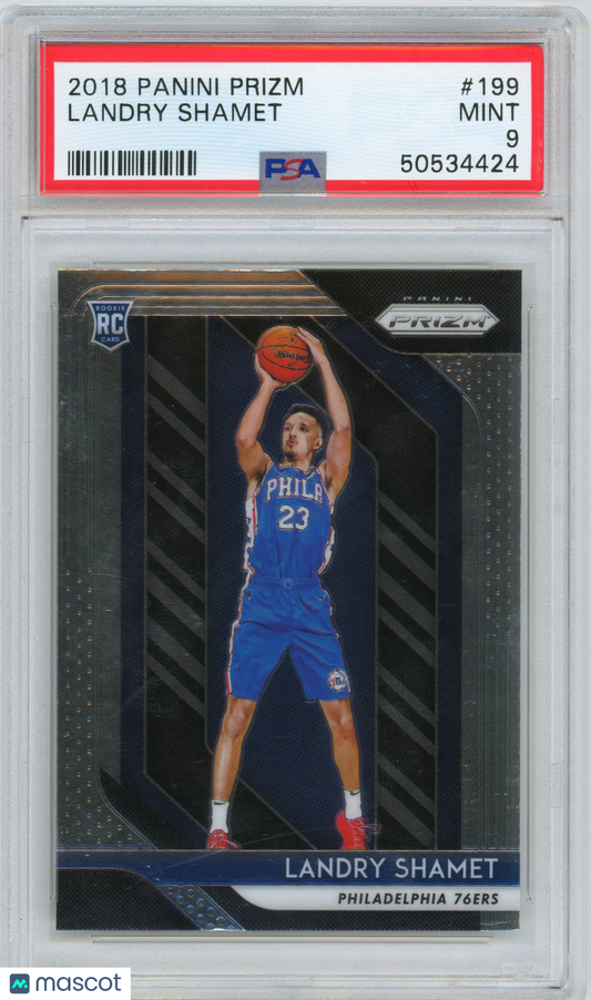 2018 Panini Prizm Landry Shamet ROOKIE #199 PSA 9