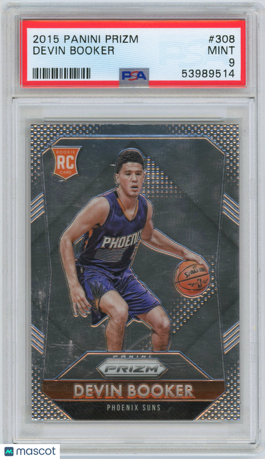 2015 Panini Prizm Devin Booker ROOKIE #308 PSA 9