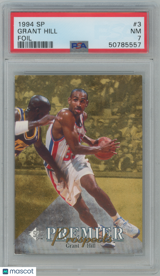 1994 SP Foil #3 - Grant Hill - Pistons ROOKIE HOF - PSA