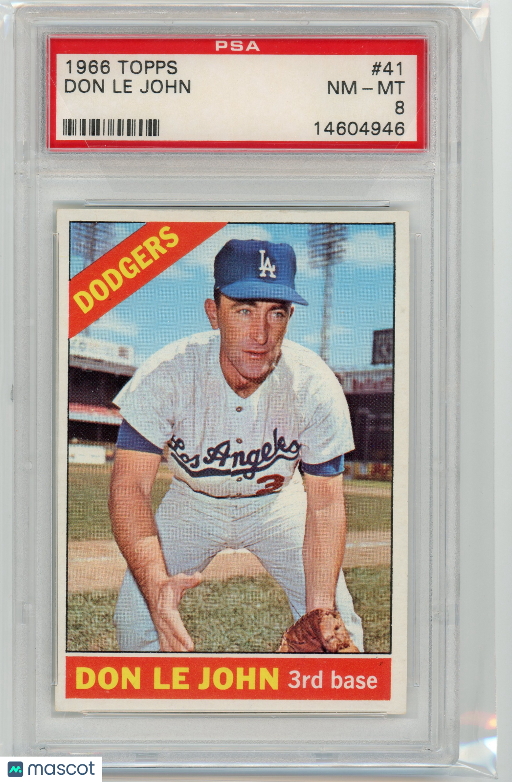 1966 Topps Don Le John #41 PSA 8