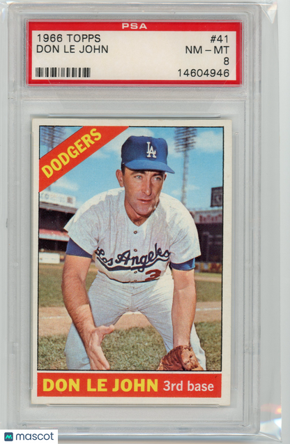 1966 Topps Don Le John #41 PSA 8