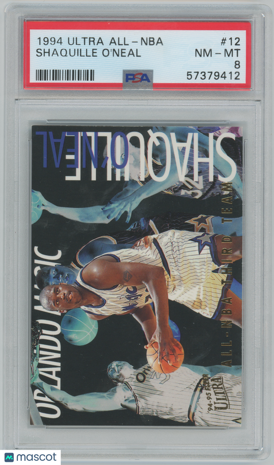 1994-95 Fleer Ultra - All-NBA Shaquille O'Neal #12 Insert PSA 8