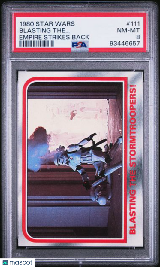 1980 Topps Star Wars- Empire Strikes Back- #111 Blasting the Stormtroopers!- PSA