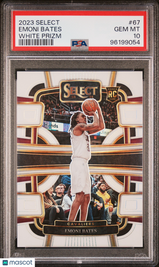2023 Select White Prizm #67 Emoni Bates Cavaliers RC ROOKIE - /149 PSA 10 - /149