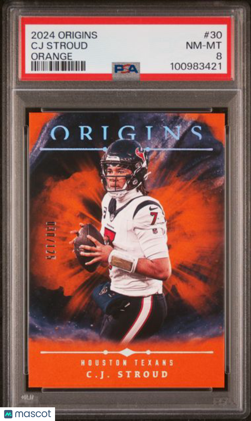 2024 Origins Orange /125  - CJ Stroud Texans 30/125 - PSA /125