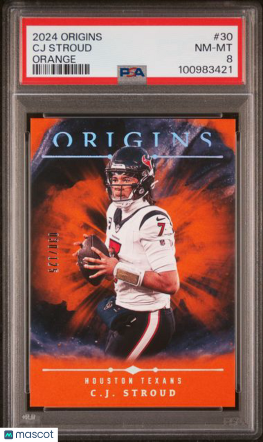 2024 Origins Orange /125  - CJ Stroud Texans 30/125 - PSA /125